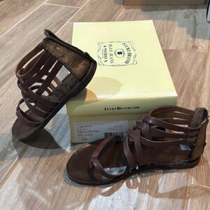 Lucky Brand Chocolate Brown Gladiator Size 6